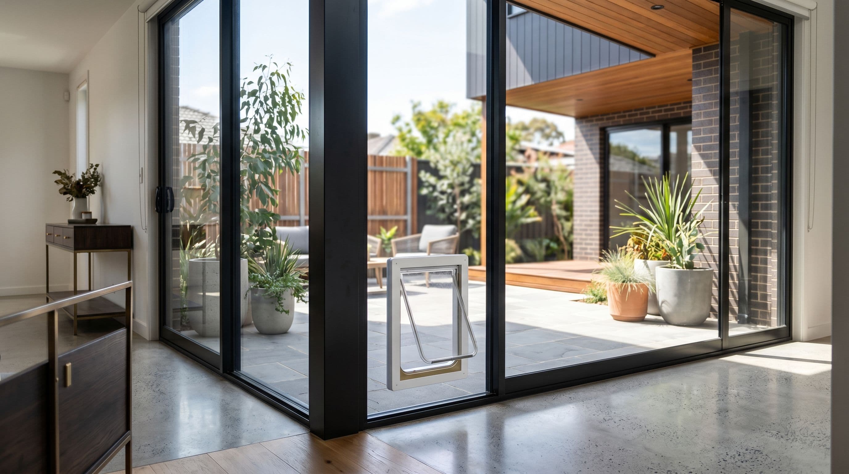 Dog doors by M.C Glass & Glazing in Adelaide