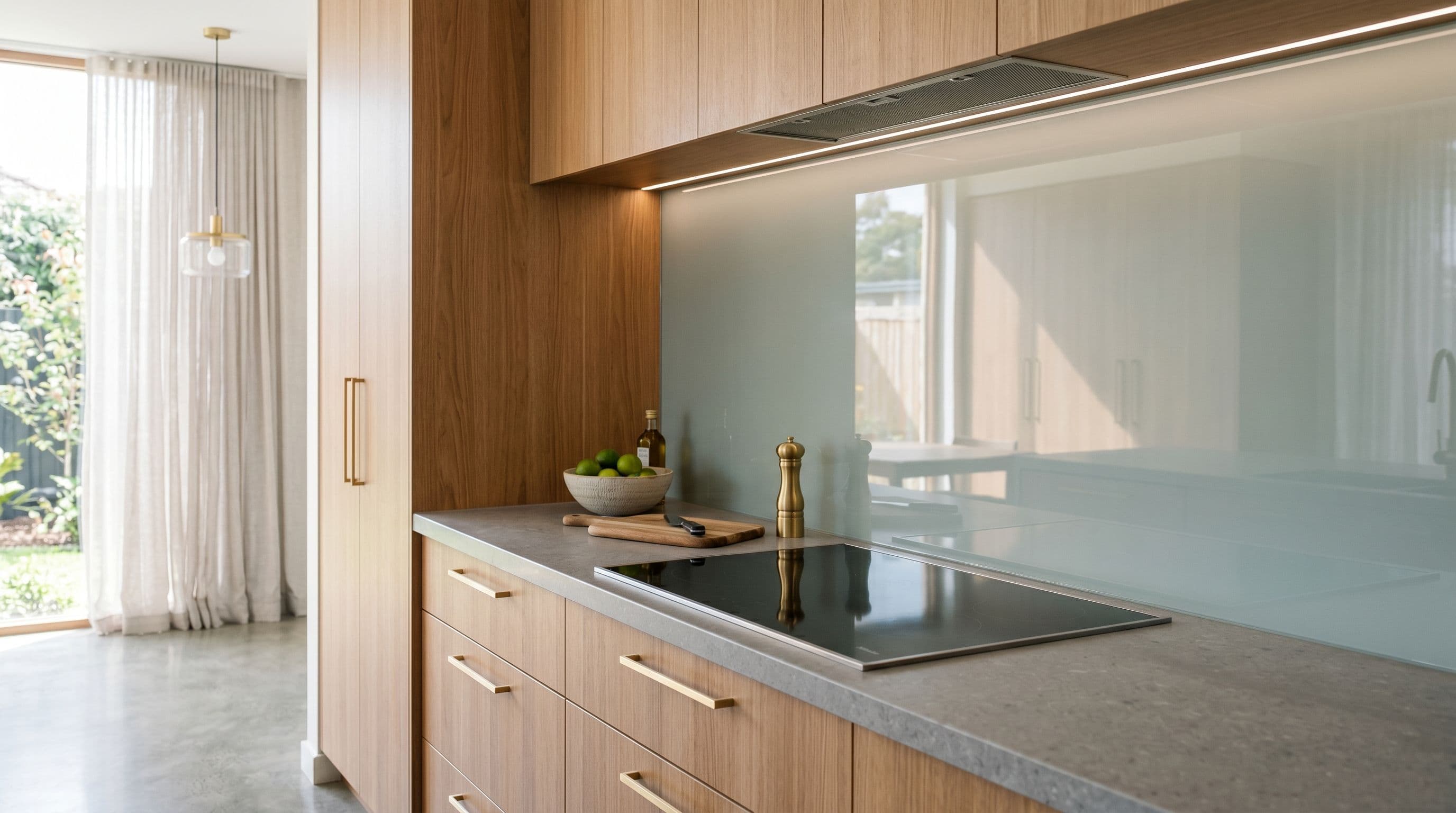 Glass splashbacks by M.C Glass & Glazing in Adelaide