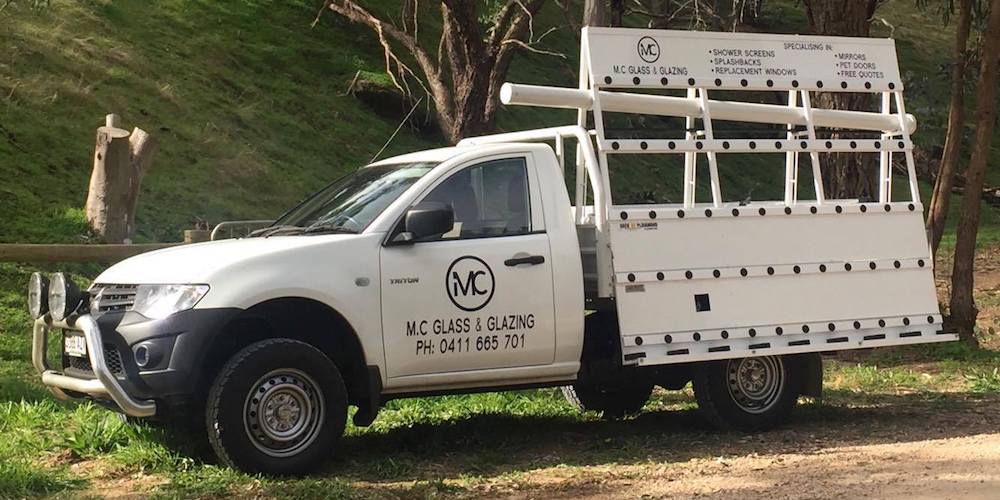 M.C Glass & Glazing Truck